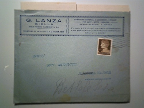 Travel envelope lanza - envelope, "g.