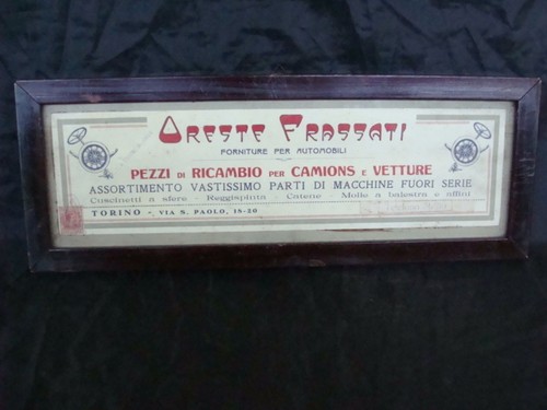 Frame sign 1930s - , car